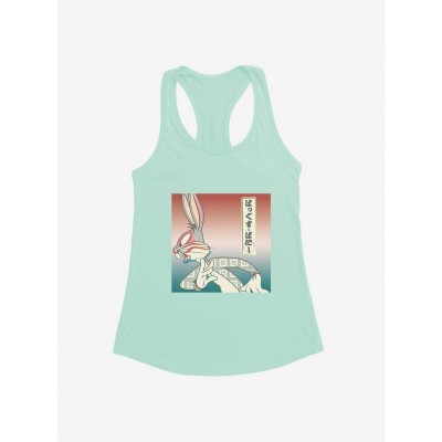 Looney Tunes Girls Cartoon Tank Top with Bugs Bunny Side Profile