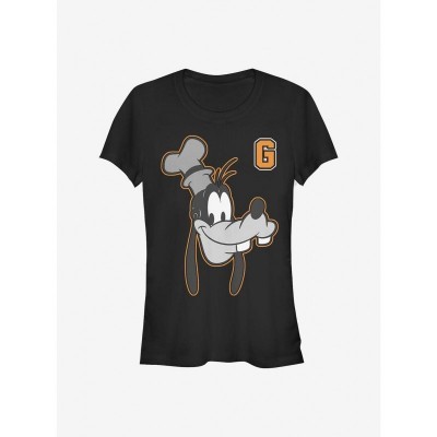 Disney Goofy Girls Lightweight T-Shirt - Black