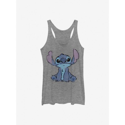Disney Lilo & Stitch Grey Simply Stitch Girls Tank Top