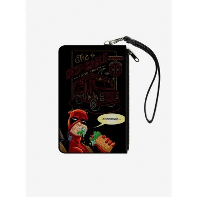 Marvel Deadpool Zip Clutch Wallet - Compact Canvas Design