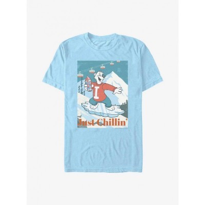 Icee Iceboarding Bear Lightweight Cotton Men's T-Shirt - Blue