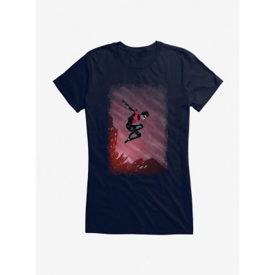 DC Comics Inspired Batman Jump Off Graphic Tee for Girls