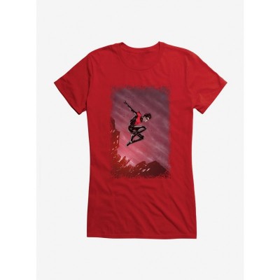 DC Comics Inspired Batman Jump Off Graphic Tee for Girls