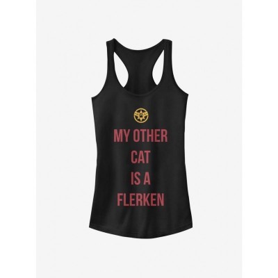 Marvel Captain Marvel Girls' Cotton Tank Top - Black
