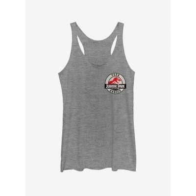 Ranger Grey Girls Tank Top with Cream Logo Badge