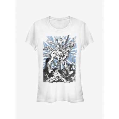 Marvel Avengers Spider-Man Graphic Tee for Girls - White
