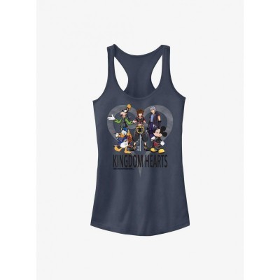 Disney Heart Frame Tank Top for Girls - Blue