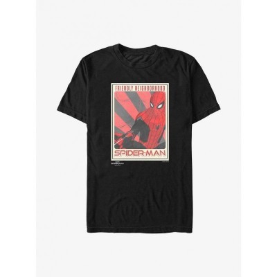 Marvel No Way Home Spider-Man T-Shirt - Men's Friendly Neighborhood Black