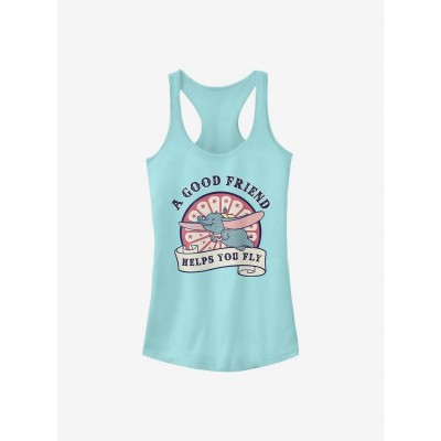 Disney Dumbo Friends Supportive Flight Cartoon Tank Top for Girls - Blue