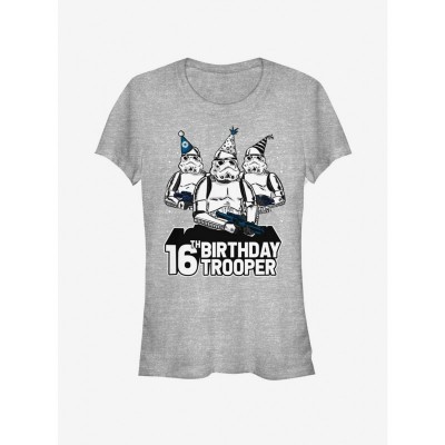 Star Wars Junior Trooper T-Shirt - Grey for Girls