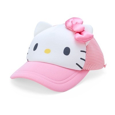 Hello Kitty Soft Mesh Cap for Kids with Removable Neck Guard