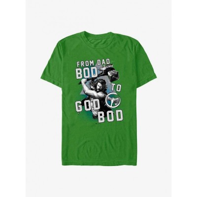 Marvel Thor: God Bod Transformation T-Shirt - Green Men's