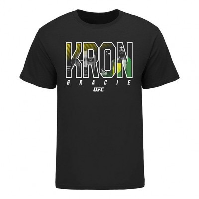 Men's Official UFC Kron Gracie Cotton T-Shirt - Black