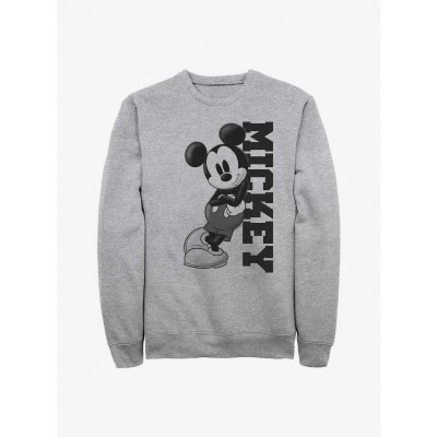 Disney Men's Grey Mickey Mouse Lean Sweatshirt