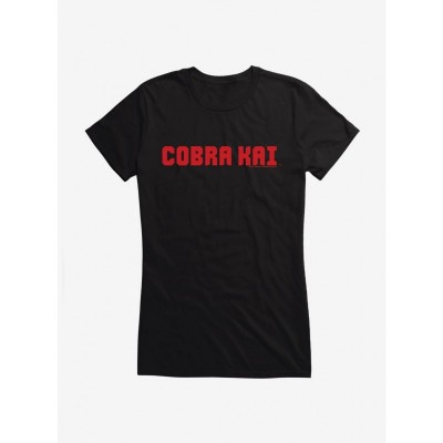 Cobra Kai Apparel for Girls - Junior Sized Comfortable Logo Tee
