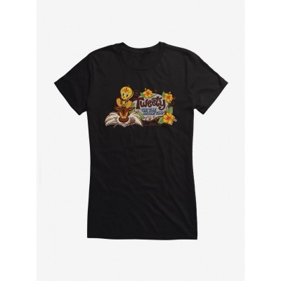Looney Tunes Tweety Tiki Time Girls Cotton T-Shirt