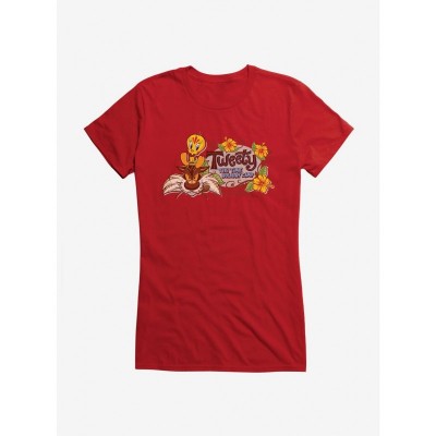 Looney Tunes Tweety Tiki Time Girls Cotton T-Shirt