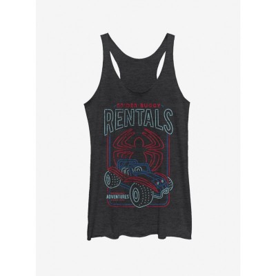 Marvel Girls' Spidey-Buggy Rentals Tank Top - Black
