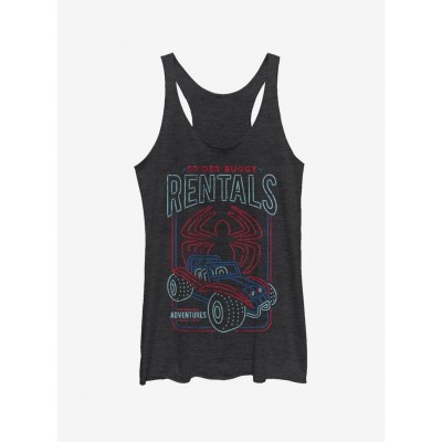 Marvel Girls' Spidey-Buggy Rentals Tank Top - Black