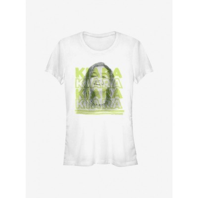 Outer Banks Kiara Portrait Lightweight Cotton Girls T-Shirt - White