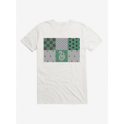 Harry Potter Slytherin Checkered Cotton T-Shirt for Men