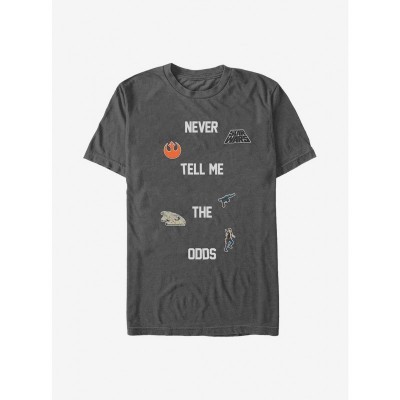 Star Wars Unisex Grey T-Shirt "Never Tell Me"