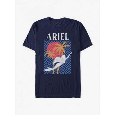 Disney Ariel Quirky Silhouette Tee - Lightweight Blue Men's T-Shirt