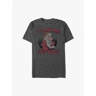 Disney Snow White Seven Dwarfs Graphic T-Shirt - Grey Men's Size