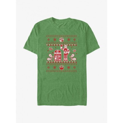 Star Wars Droid Christmas Tee for Men - Green