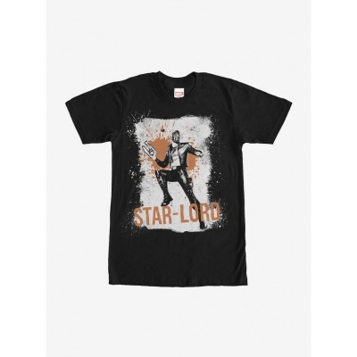 Marvel's Star-Lord Splatter Design T-Shirt - Unisex Black