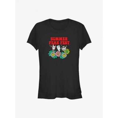 Disney Summer Nightmare Before Christmas T-Shirt for Girls - Black