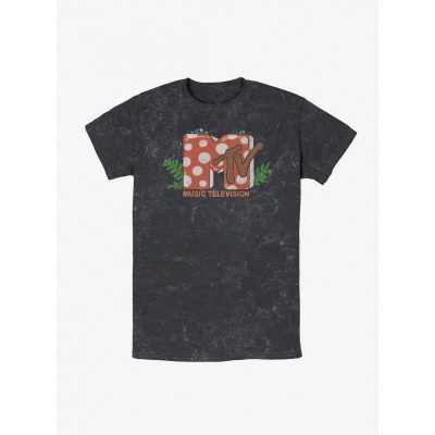 MTV Mushroom Mineral Wash T-Shirt for Men - Multi Colors