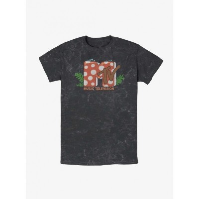 MTV Mushroom Mineral Wash T-Shirt for Men - Multi Colors