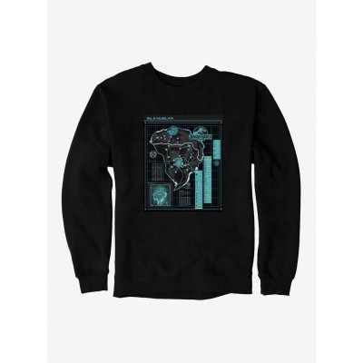 Jurassic World Camp Cretaceous Nublar Grid Map Unisex Sweatshirt