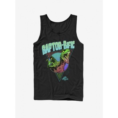 Raptorrific Retro Tank Top - Men's Black