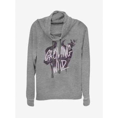 Disney Maleficent Grey Cowl Neck Sweatshirt for Girls - Growing Wild