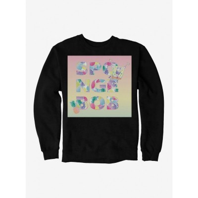 SpongeBob SquarePants Comfy Pineapple Themed Men's Fleece Sweatshirt