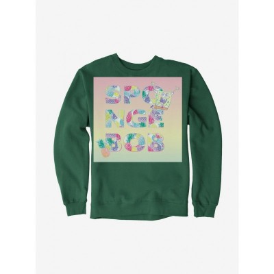 SpongeBob SquarePants Comfy Pineapple Themed Men's Fleece Sweatshirt