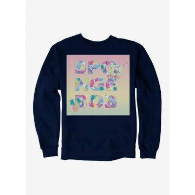 SpongeBob SquarePants Comfy Pineapple Themed Men's Fleece Sweatshirt