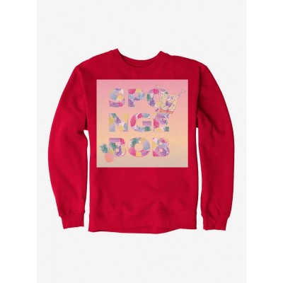 SpongeBob SquarePants Comfy Pineapple Themed Men's Fleece Sweatshirt
