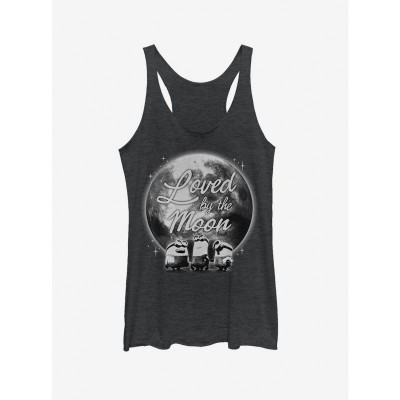 Despicable Me Minions Adoring Moon Girls Tank Top - Unisex Black