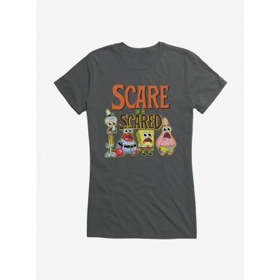 SpongeBob SquarePants Girls Scare Or Be Scared Junior T-Shirt