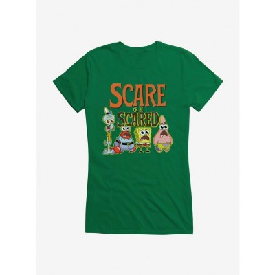 SpongeBob SquarePants Girls Scare Or Be Scared Junior T-Shirt