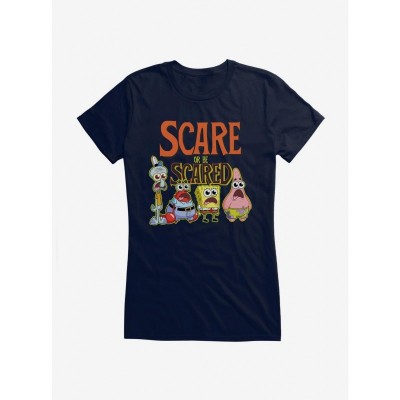 SpongeBob SquarePants Girls Scare Or Be Scared Junior T-Shirt