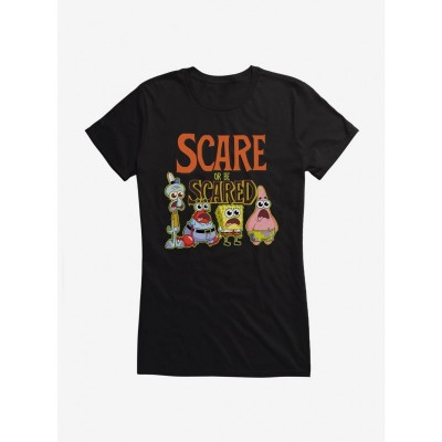 SpongeBob SquarePants Girls Scare Or Be Scared Junior T-Shirt