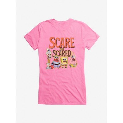 SpongeBob SquarePants Girls Scare Or Be Scared Junior T-Shirt