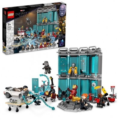 LEGO The Infinity Saga Iron Man Armory 76216 – Boys STEM Play Set