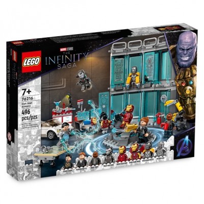 LEGO The Infinity Saga Iron Man Armory 76216 – Boys STEM Play Set