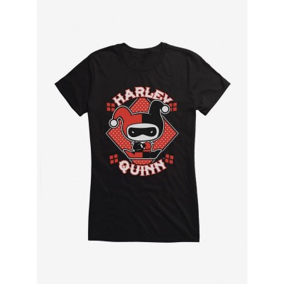 Batman Inspired Chibi Harley Quinn Tee for Girls