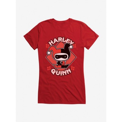 Batman Inspired Chibi Harley Quinn Tee for Girls
